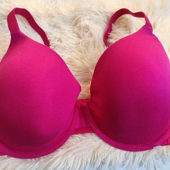 Auden Daydream Light Lift Demi T-Shirt Bra Pink - Picture 2 of 5